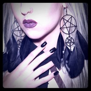 Nocturnal dreamcatcher earrings